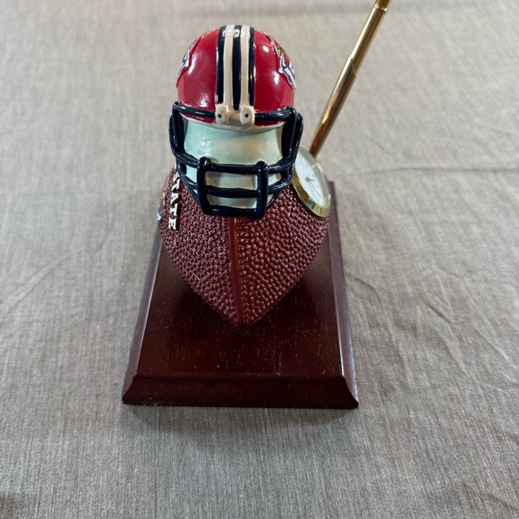 Iowa State Cyclones Helmet Desk Set Pen Clock Football NCAA College - Picture 5 of 9